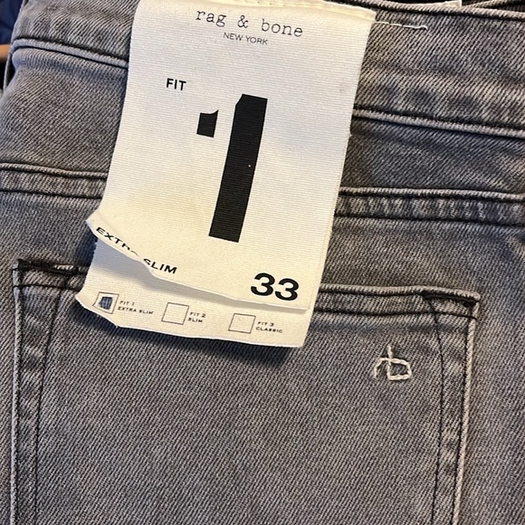NWT Rag & Bone men’s jeans Fit 1 - Greyson size 33 - Picture 8 of 15